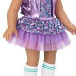 Truly Me™ #117 Doll & Dance All Day Set with wavy dark-brown hair