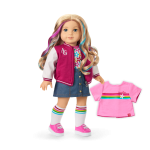 Truly Me™ 18-inch Doll #110 with wavy blonde hair