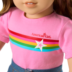 Truly Me™ 18-inch Doll #118 with curly caramel hair