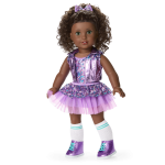 Truly Me™ #127 Doll & Dance All Day Set with curly dark-brown hair