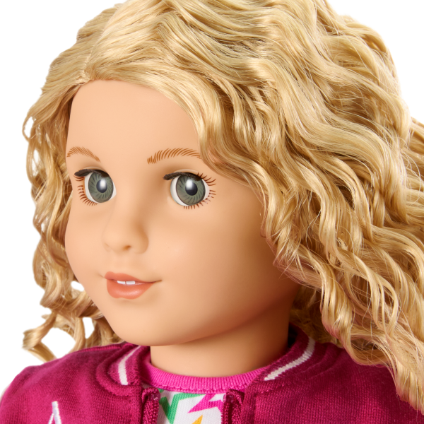 Truly Me™ 18-inch Doll #115 with curly blonde hair