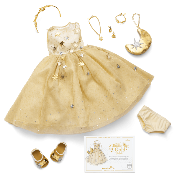 American Girl® 2025 Glimmering Gold™ Holiday Collector Doll