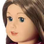 Truly Me™ 18-inch Doll #126 with wavy brown hair