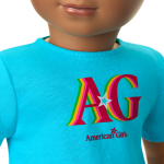 Truly Me™ 18-inch Doll #113 with curly dark-brown hair