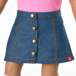 Truly Me™ 18-inch Doll #122 with straight dark-brown hair