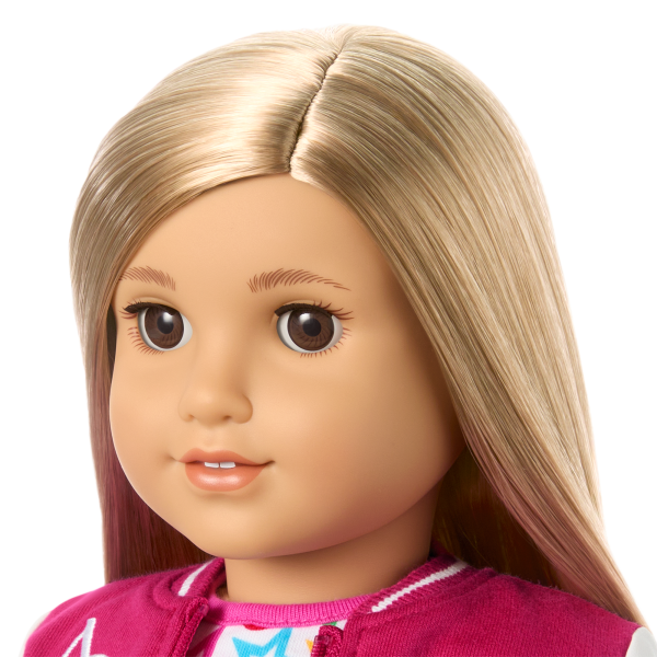 Truly Me™ 18-inch Doll #131 with straight blonde hair
