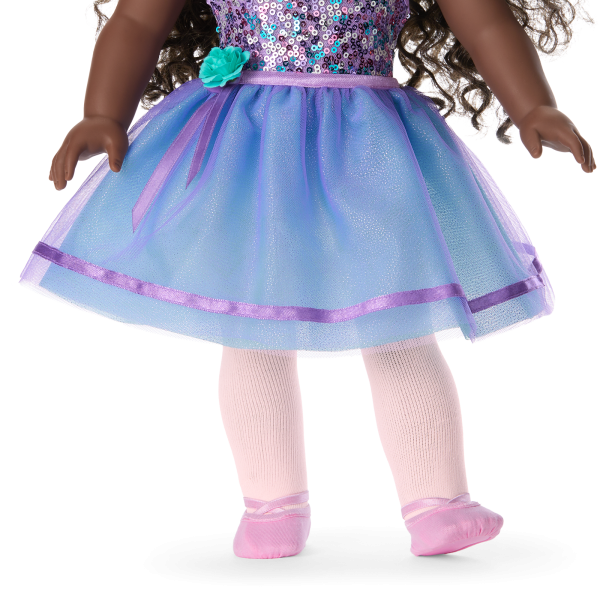 Truly Me™ #127 Doll & Dance All Day Set with curly dark-brown hair
