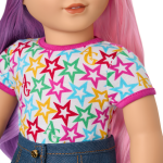 Truly Me™ 18-inch Doll #116 with wavy purple-and-pink hair