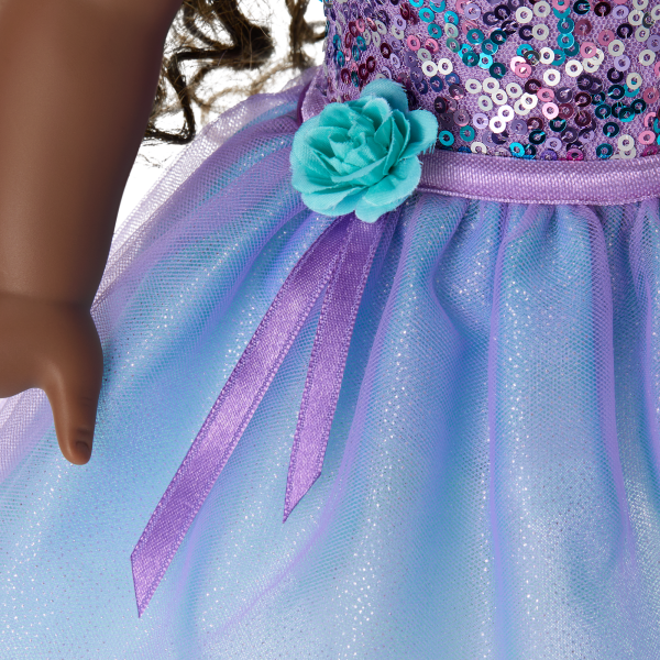 Truly Me™ #127 Doll & Dance All Day Set with curly dark-brown hair