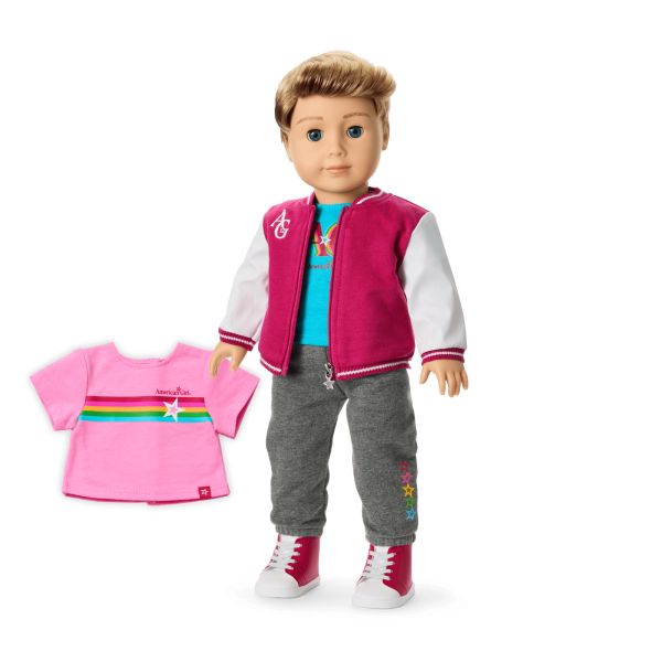 Truly Me™ 18-inch Doll #104 with straight caramel hair