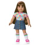 Truly Me™ 18-inch Doll #122 with straight dark-brown hair