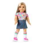 Truly Me™ 18-inch Doll #131 with straight blonde hair