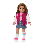 Truly Me™ 18-inch Doll #117 with wavy dark-brown hair