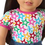 Truly Me™ 18-inch Doll #124 with straight black-brown hair