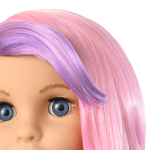 Truly Me™ 18-inch Doll #116 with wavy purple-and-pink hair