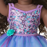 Truly Me™ #127 Doll & Dance All Day Set with curly dark-brown hair