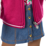 Truly Me™ 18-inch Doll #112 with curly dark-brown hair