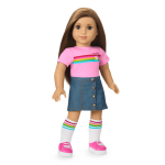 Truly Me™ 18-inch Doll #107 with straight brown hair