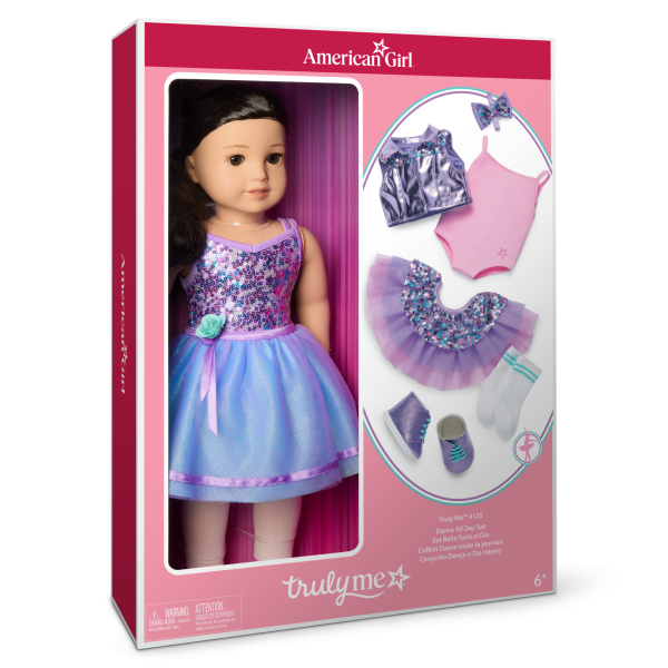 Truly Me™ #111 Doll & Dance All Day Set with wavy black-brown hair