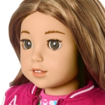 Truly Me™ 18-inch Doll #118 with curly caramel hair