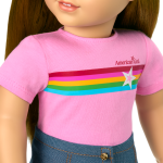 Truly Me™ 18-inch Doll #107 with straight brown hair
