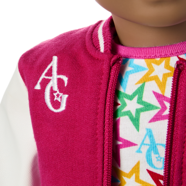 Truly Me™ 18-inch Doll #112 with curly dark-brown hair