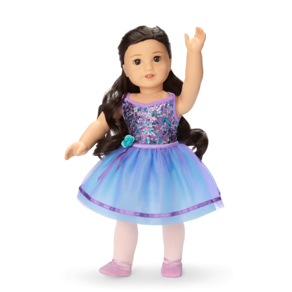 Truly Me™ #111 Doll & Dance All Day Set with wavy black-brown hair