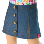 Truly Me™ 18-inch Doll #126 with wavy brown hair
