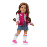 Truly Me™ 18-inch Doll #117 with wavy dark-brown hair