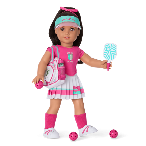 Raquel's™ Pickleball Bag & Paddle Set for 18-inch Dolls (Girl of the Year™ 2026)