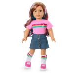 Truly Me™ 18-inch Doll #101 with wavy caramel hair