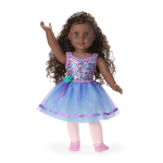 Truly Me™ #127 Doll & Dance All Day Set with curly dark-brown hair