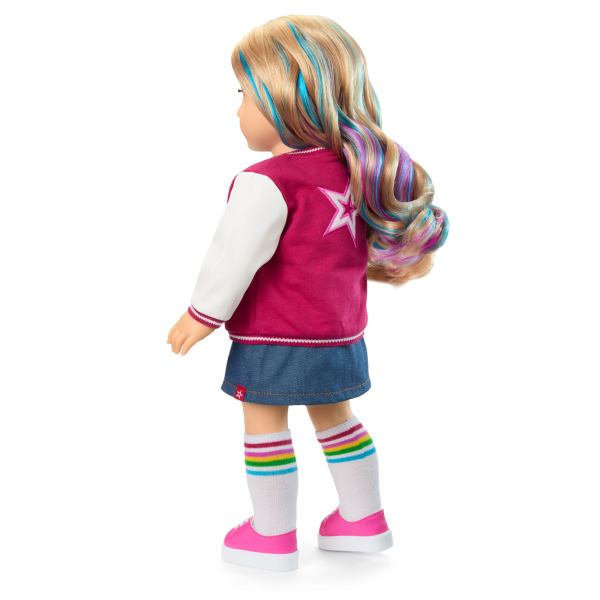 Truly Me™ 18-inch Doll #110 with wavy blonde hair