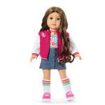 Truly Me™ 18-inch Doll #126 with wavy brown hair