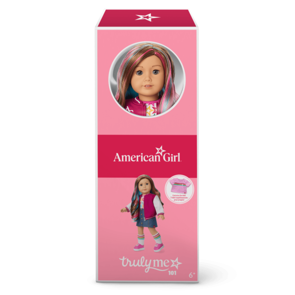 Truly Me™ 18-inch Doll #101 with wavy caramel hair