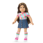 Truly Me™ 18-inch Doll #126 with wavy brown hair