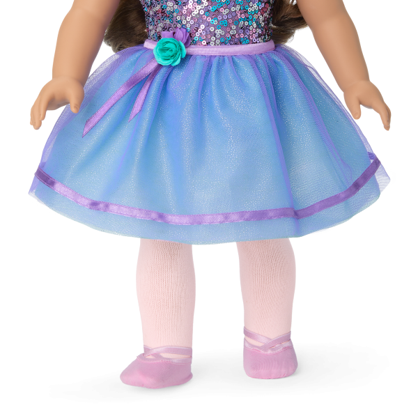 Truly Me™ #117 Doll & Dance All Day Set with wavy dark-brown hair