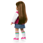 Truly Me™ 18-inch Doll #122 with straight dark-brown hair
