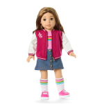 Truly Me™ 18-inch Doll #118 with curly caramel hair