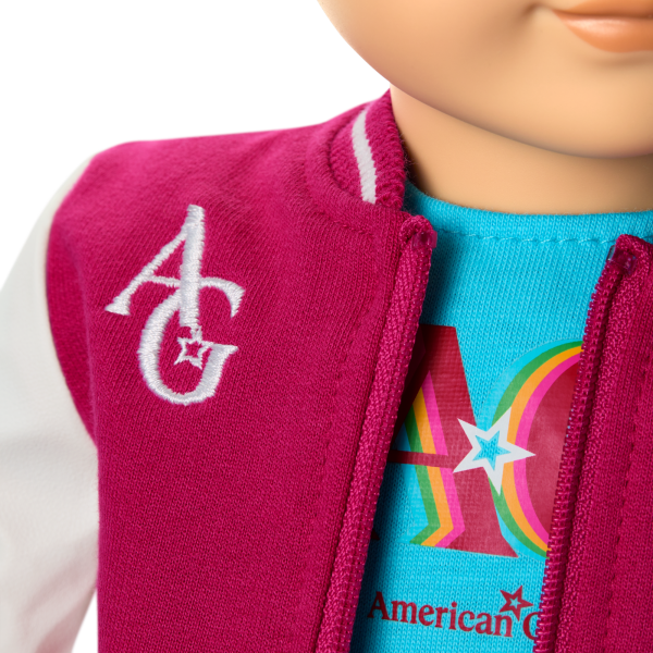 Truly Me™ 18-inch Doll #104 with straight caramel hair