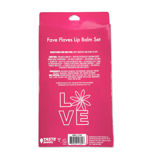 Fave Flaves Lip Balm Set for Girls