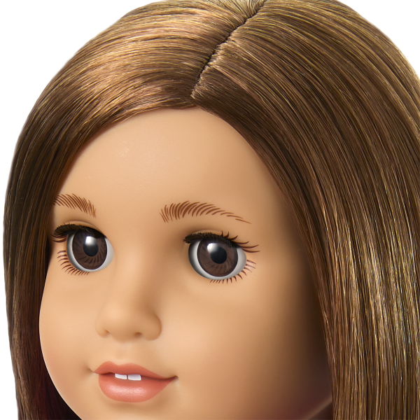 Truly Me™ 18-inch Doll #107 with straight brown hair