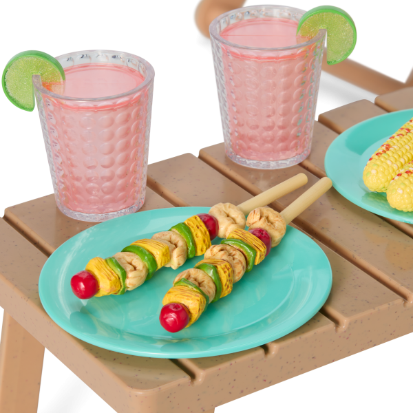 Raquel's™ Beach Chairs & Barbecue Set for 18-inch Dolls (Girl of the Year™ 2026)