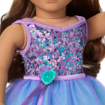 Truly Me™ #117 Doll & Dance All Day Set with wavy dark-brown hair