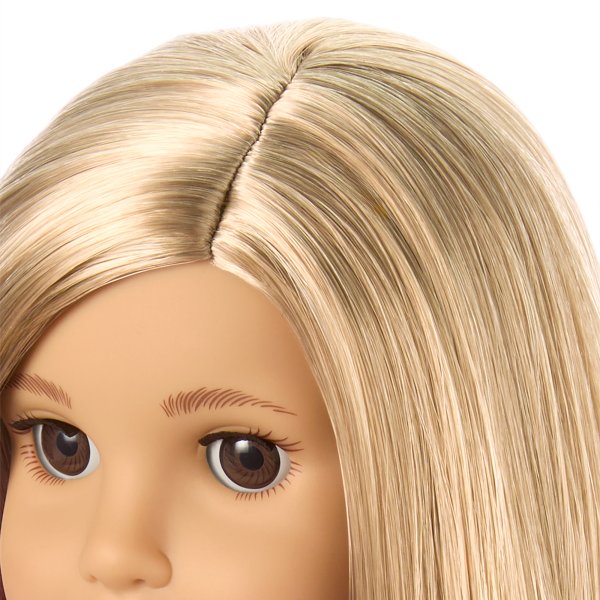 Truly Me™ 18-inch Doll #131 with straight blonde hair