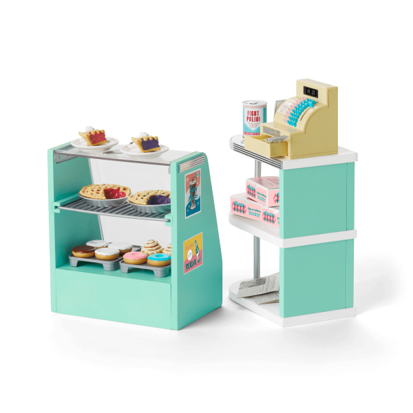 Maryellen's™ Seaside Diner Bakery Case for 18-inch Dolls (Historical Characters)