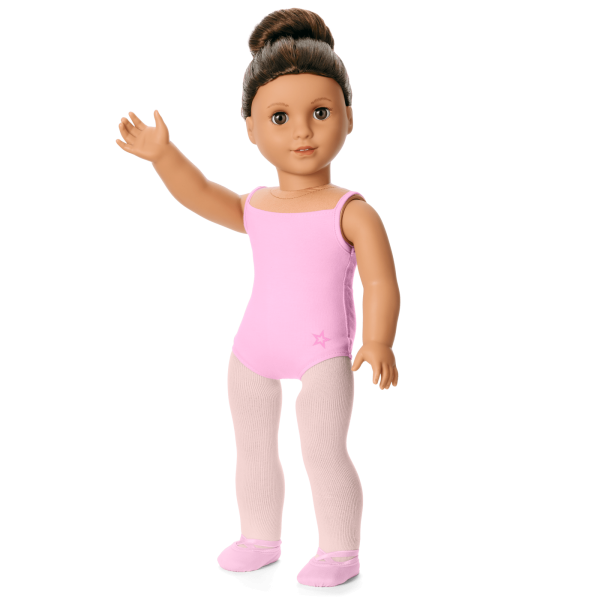 Truly Me™ #117 Doll & Dance All Day Set with wavy dark-brown hair