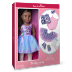 Truly Me™ #127 Doll & Dance All Day Set with curly dark-brown hair
