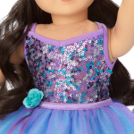 Truly Me™ #111 Doll & Dance All Day Set with wavy black-brown hair