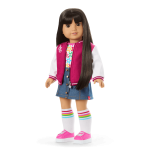 Truly Me™ 18-inch Doll #130 with straight black-brown hair